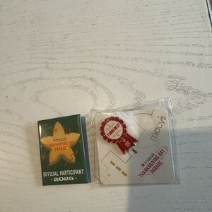 Macy's Limited Edition Thanksgiving Day Parade Pin set of 2